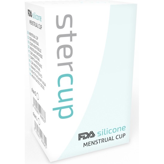 Stercup FDA SILICONE MENSTRUAL CUP AQUAMARINE - SIZE L