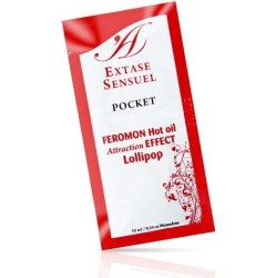 Extase Sensual MASSAGE OIL WITH HEAT EFFECT PHEROMONES LOLLIPOP 10 ML