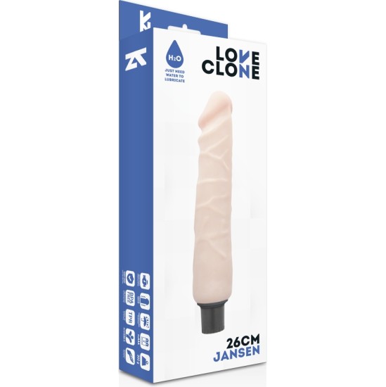 Loveclone JANSEN SELF LUBRICATION VIBRATOR 26 CM -O- 4.2 CM