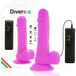 Diversia FLEXIBLE VIBRATING DILDO PURPLE 20.5 CM -O- 4.2 CM