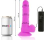 Diversia FLEXIBLE VIBRATING DILDO PURPLE 20.5 CM -O- 4.2 CM