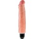 King Cock 17.8 CM VIBRATING STIFFY FLESH