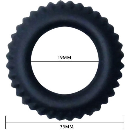 Baile For Him BAILE - TITAN COCKRING BLACK 1.9 CM