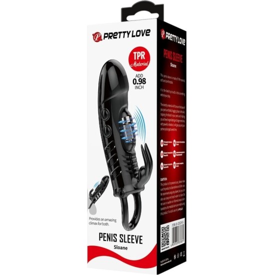 Pretty Love SLOANE RABBIT PENIS SHEATH BLACK