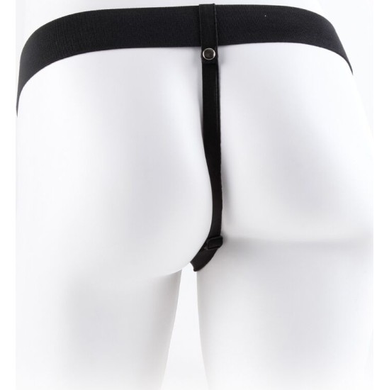 Fetish Fantasy Series ADJUSTABLE HARNESS REMOTE CONTROL REALISTIC PENIS WITH TESTICLES 17.8 CM