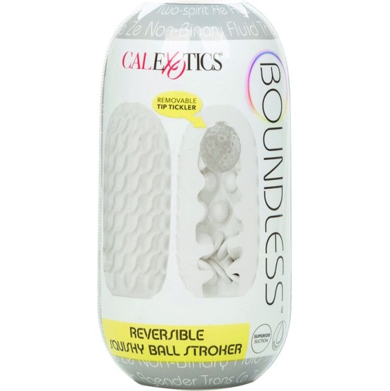 Calexotics BOUNDLESS REVERSIBLE SQUISHY BALL STROKE YELLOW