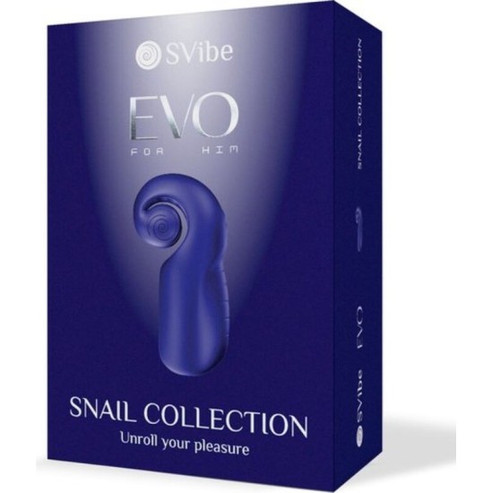 Snail Vibe EVO FOR HIM MALE MASTURBATOR SLIDE NROLL DARK BLUE