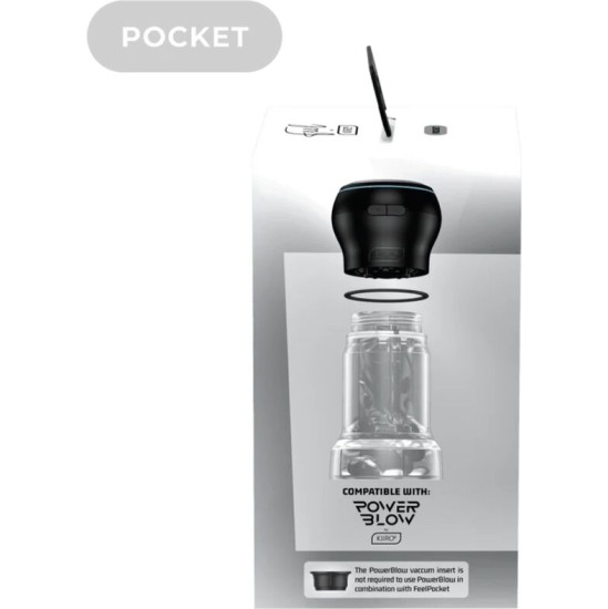 Kiiroo FEEL POCKET STROKER CRYSTAL BY TRANSPARENT
