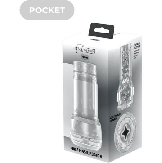 Kiiroo FEEL POCKET STROKER CRYSTAL BY TRANSPARENT
