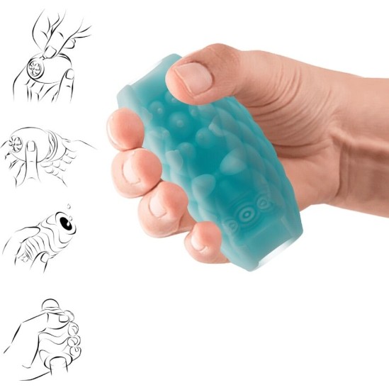Pretty Love ATHENA EROS SILICONE MALE MASTURBATOR SKY BLUE