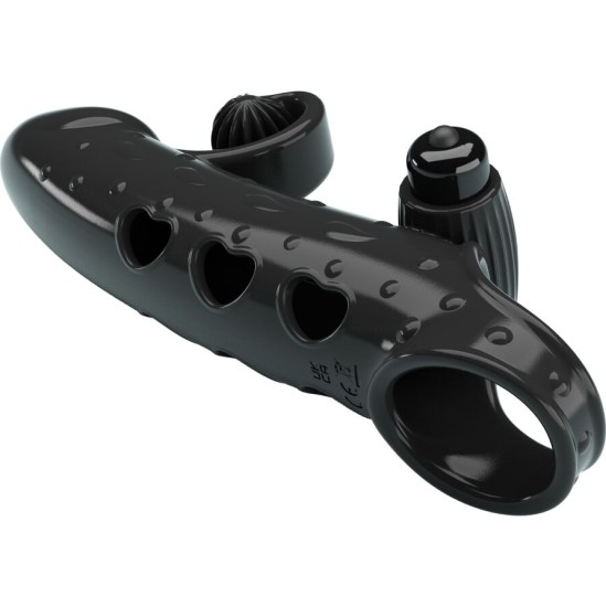 Romance VIBRATING PENIS SLEEVE BLACK