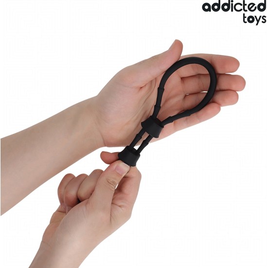 Addicted Toys ADJUSTABLE SILICONE ROPE FOR THE PENIS