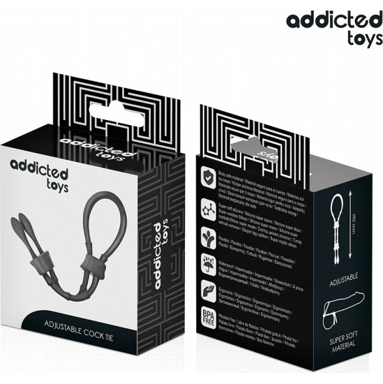 Addicted Toys ADJUSTABLE SILICONE ROPE FOR THE PENIS