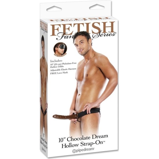 Fetish Fantasy Series CHOCOLATE DREAM HOLLOW STRAP-ON