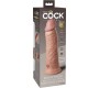 King Cock ELITE REALISTIC DILDO VIBRATING & SILICONE 20.3 CM