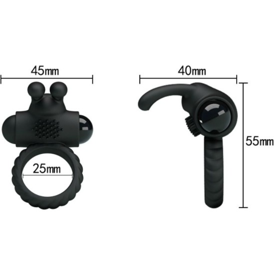 Pretty Love Male PRETTY LOVE - EUDORA VIBRATING RING WITH STIMULATOR