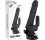 Basecock REALISTIC VIBRATOR REMOTE CONTROL BLACK 18.5 CM -O- 4CM