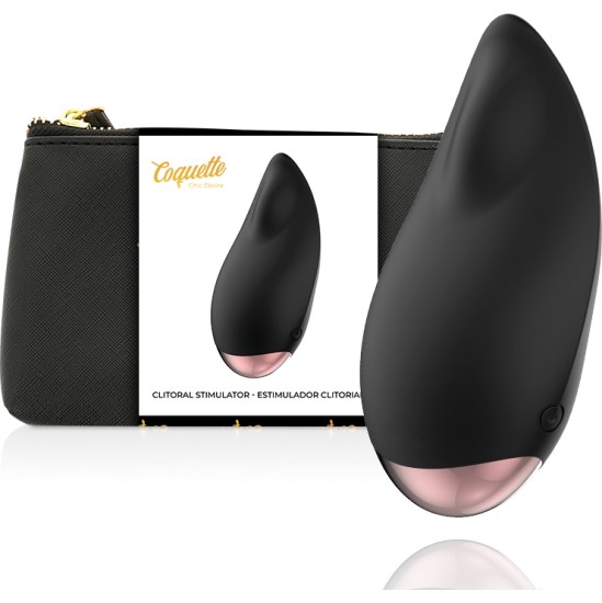 Coquette Toys COQUETTE CHIC DESIRE - CLITORIAL STIMULATOR BLACK / GOLD DROP