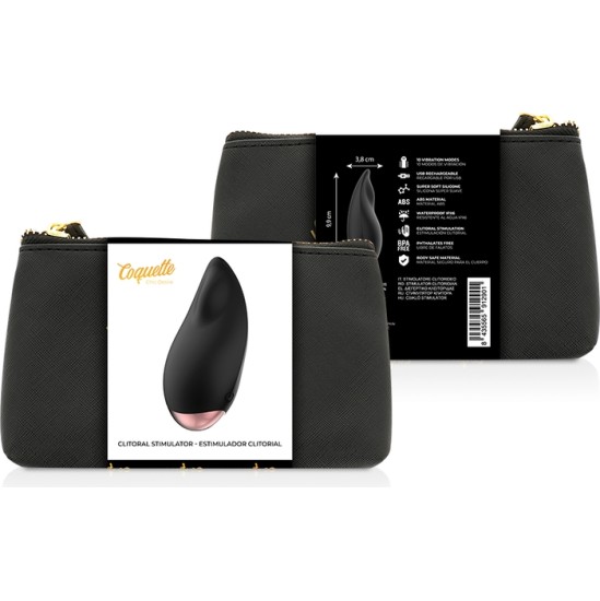 Coquette Toys COQUETTE CHIC DESIRE - CLITORIAL STIMULATOR BLACK / GOLD DROP