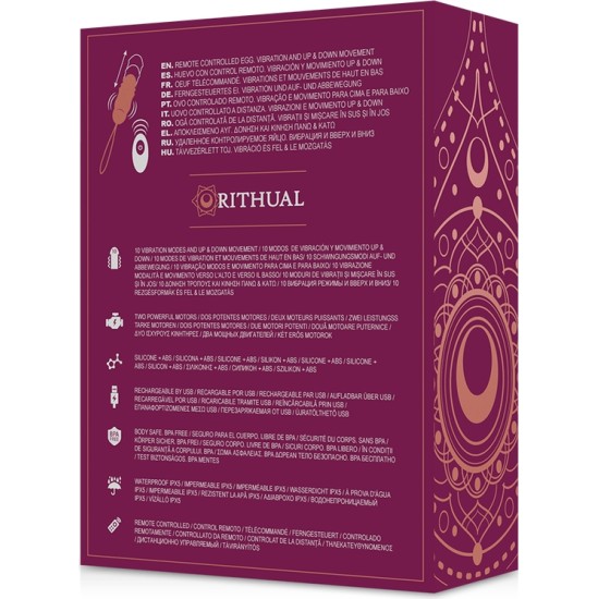 Rithual REVA EGG REMOTE CONTROL UP&DOWN SYSTEM + VIBRATION