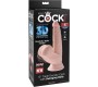 King Cock Plus KING COCK - PLUS 3D DILDO SWINGING BALLS 12.7 CM