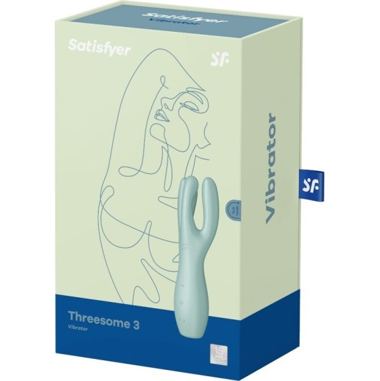 Satisfyer Vibrator SATISFYER - THREESOME 3 VIBRATOR MINT