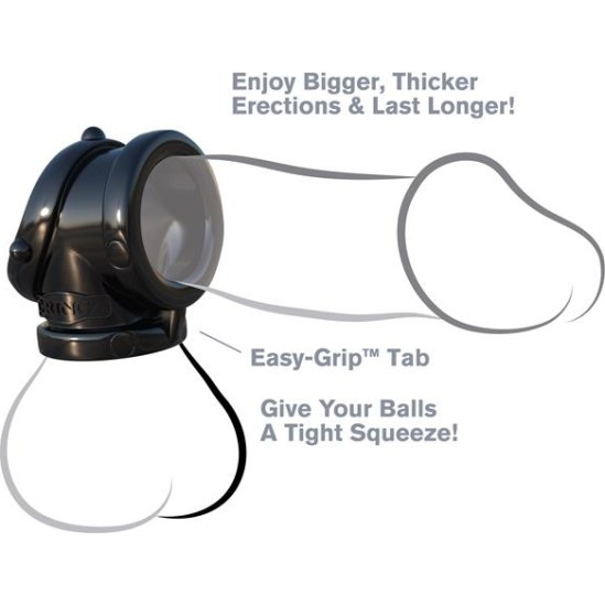 Fantasy C-Ringz Rock Hard Cock Pipe Black