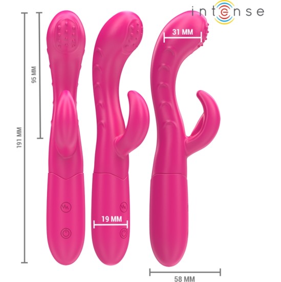 Intense Fun INTENSE - AMARA VIBRATOR WITH STIMULATING TONGUE 10 VIBRATIONS PINK