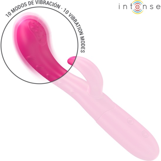 Intense Fun INTENSE - AMARA VIBRATOR WITH STIMULATING TONGUE 10 VIBRATIONS PINK