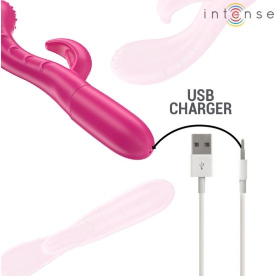 Intense Fun INTENSE - AMARA VIBRATOR WITH STIMULATING TONGUE 10 VIBRATIONS PINK