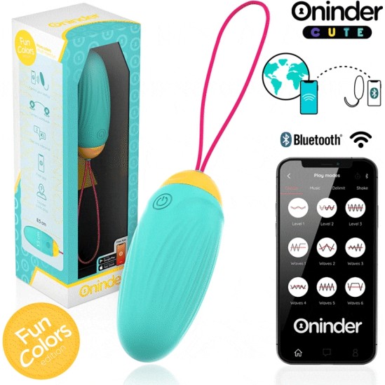 Oninder Cute LOVE PLEASURE VIBRO-ROTATING SILICONE GEM EGG - FREE WORLDWIDE APP