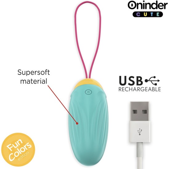 Oninder Cute LOVE PLEASURE VIBRO-ROTATING SILICONE GEM EGG - FREE WORLDWIDE APP