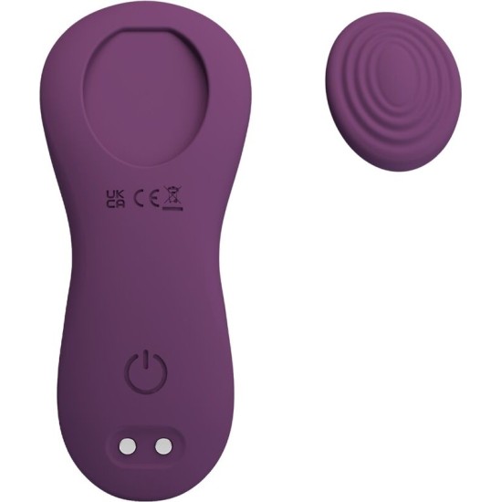 Pretty Love MANE LAY ON CLITORIS MASSAGER 10 VIBRATIONS REMOTE CONTROL PURPLE