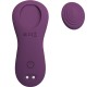 Pretty Love MANE LAY ON CLITORIS MASSAGER 10 VIBRATIONS REMOTE CONTROL PURPLE