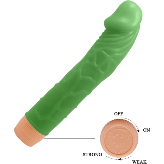 Baile BILL REALISTIC VIBRATOR 22.5 CM GREEN