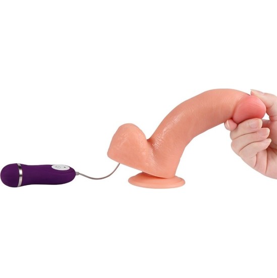 Shequ ADAM VIBRATOR DILDO WITH REMOTE CONTROL 21 CM