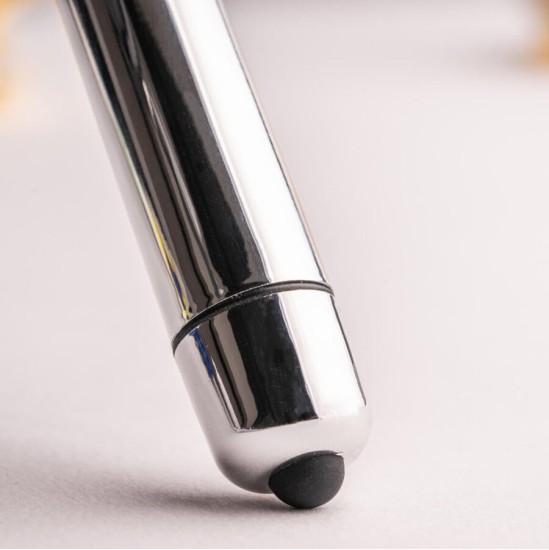 Rocks-Off RO-80 CHROME VIBRATING BULLET SILVER