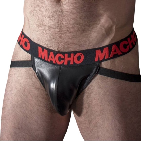 Macho Underwear MACHO - MX25RC JOCK RED LEATHER XL