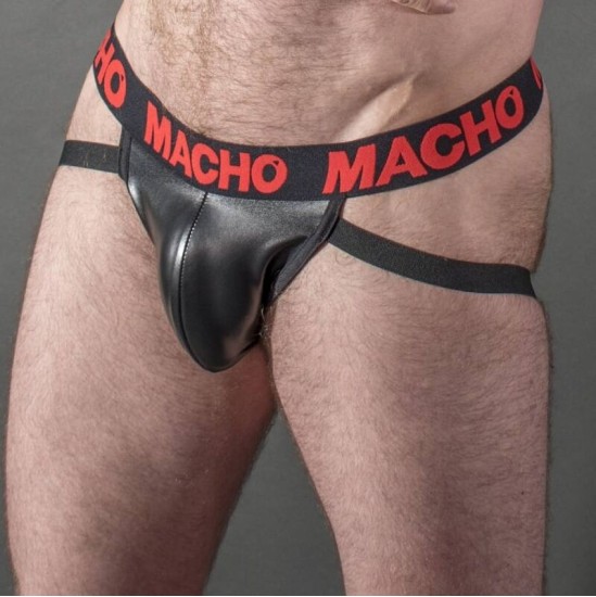 Macho Underwear MACHO - MX25RC JOCK RED LEATHER XL