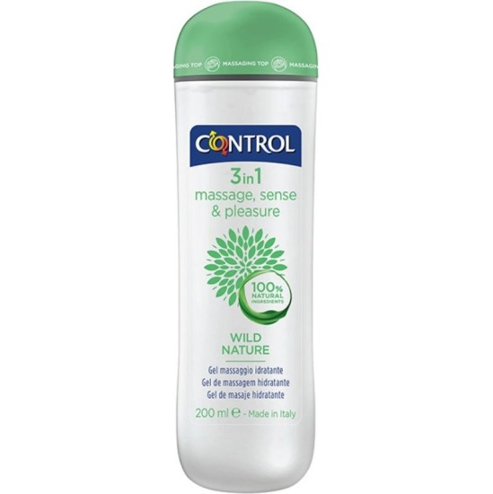 Control Lubes CONTROL - WILD NATURE GEL MASAJE 3 EN 1 200 ML