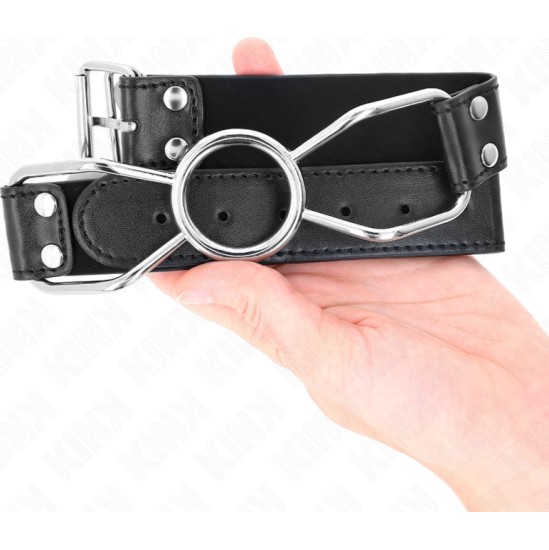 Kink Collar & Gag KINK - SPIDER MOUTH GAG 60 X 3 CM SIZE S 3 CM