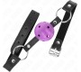 Kink Collar & Gag KINK - HOLLOW HARD PURPLE BALL 4.5 CM GAG 63.5 X 2 CM