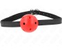 Kink Collar & Gag KINK - SIMPLICITY RED BREATHABLE 4.5 CM BALL GAG 62 x 1.5 CM