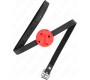 Kink Collar & Gag KINK - SIMPLICITY RED BREATHABLE 4.5 CM BALL GAG 62 x 1.5 CM