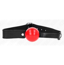 Kink Collar & Gag KINK - SOFT TPE BALL 4 CM GAG MODEL 1 66 x 2.5 CM ADJUSTABLE 41-61 CM