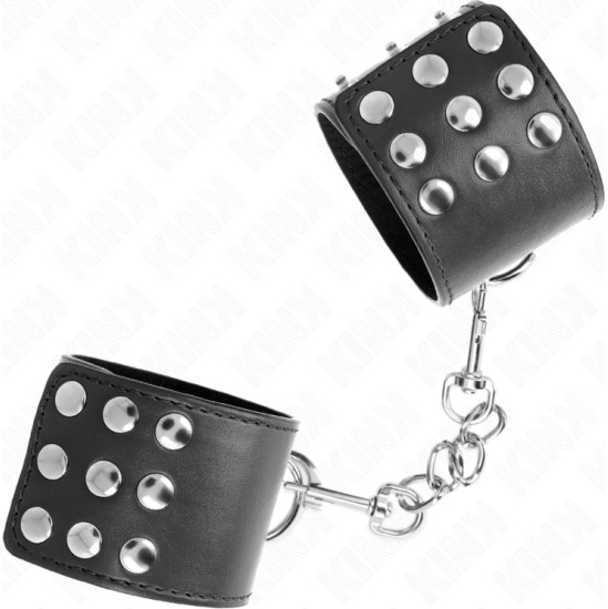 Kink Wrist Restraint KINK - WRIST RESTRAINTS WITH SNAP FASTEN BLACK ADJUSTABLE 19-24 CM X 5.5 CM