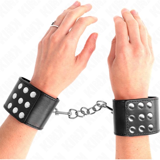 Kink Wrist Restraint KINK - WRIST RESTRAINTS WITH SNAP FASTEN BLACK ADJUSTABLE 19-24 CM X 5.5 CM