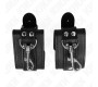 Kink Wrist Restraint KINK - LOCKABLE DUNGEON WRIST RESTRAINTS BLACK ADJUSTABLE 21-28 CM X 5.5 CM