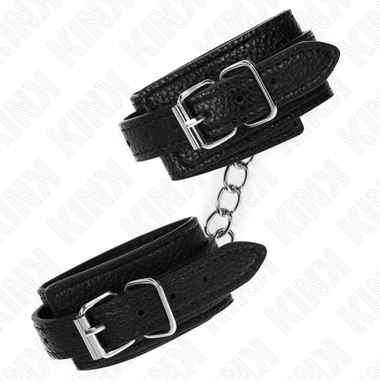 Kink Wrist Restraint KINK - SNAKE PATTERN WRIST RESTRAINTS BLACK ADJUSTABLE 20-28 CM X 5.4 CM