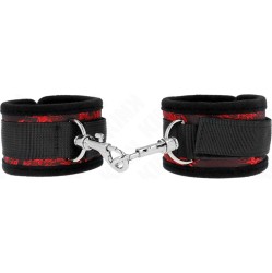 Kink Wrist Restraint KINK - SCANDAL WRIST RESTRAINTS RED-BLACK
